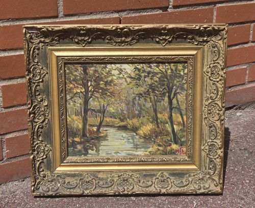 Tableau ancien huile - tableau,