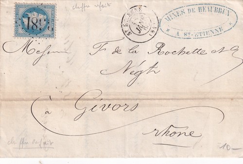 Lettre avec 20 c - 20,