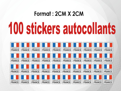 100 stickers autocollant 2 - 100, (2