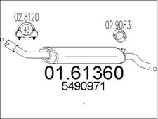 SILENCIEUX ARRIèRE CITROËN