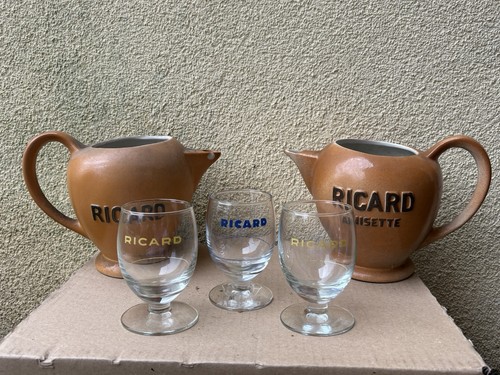 Pichets ricard 3 verres - 2,