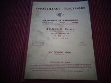 CATALOGUE OF ELECTRICAL EQUIPMENT CAR, MOTORCYCLE, PLANE (ref 39)