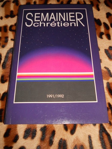Semainier chretien 1991 - semainier, 1991/1992
