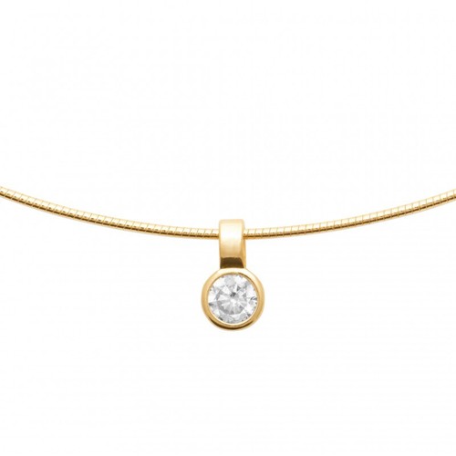 Collier pendentif zirconium