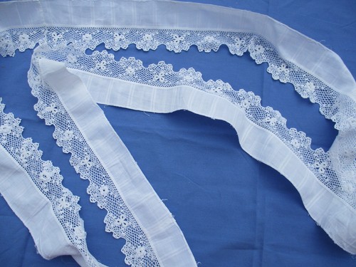 Volant toile fine bordée - fine,