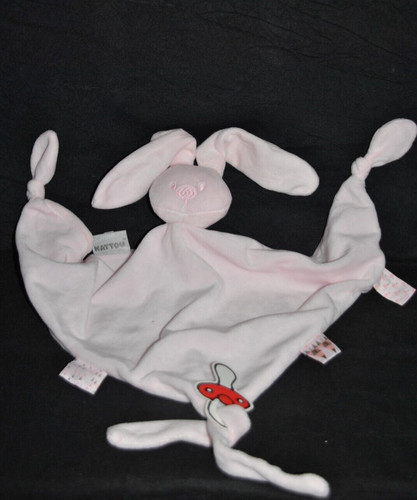 Doudou plat lapin rose - 🐰,