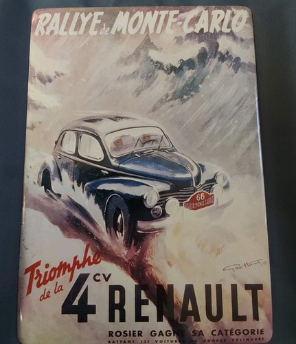 Carte métal renault - métal, cv