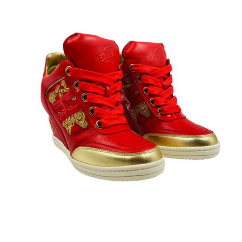 Hogan femme rouge cuir talons - rouge,