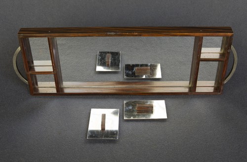 Plateau art déco bois - dÉco, en