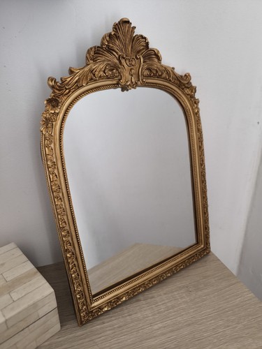 Miroir mural doré - , cadre