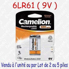 Pile Accu Rechargeable 9V 6LR61 : disponible aussi en version Alcaline Jetable !