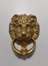 HEURTOIR de PORTE ANCIEN en Laiton /Bronze * TÊTE DE LION * 