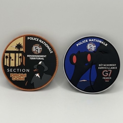 Lot écussons police - 2,