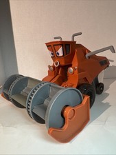 Disney Pixar Cars Frank the Combine Tractor Chase with Detachable Car Bin Orange