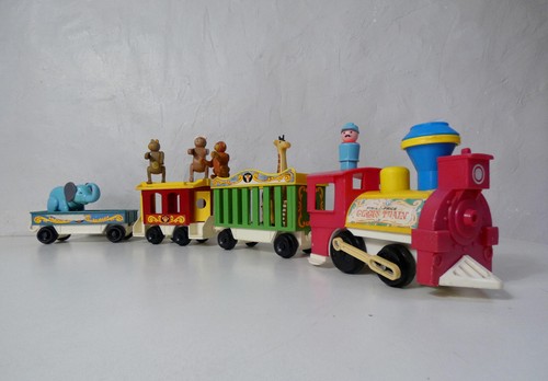 Fisher price vintage train zoo - vintage,