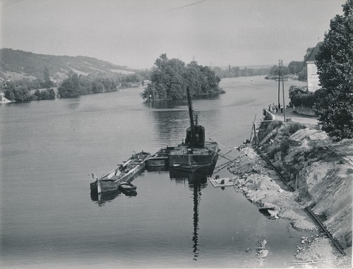 Vernon 1955 péniches - vernon,