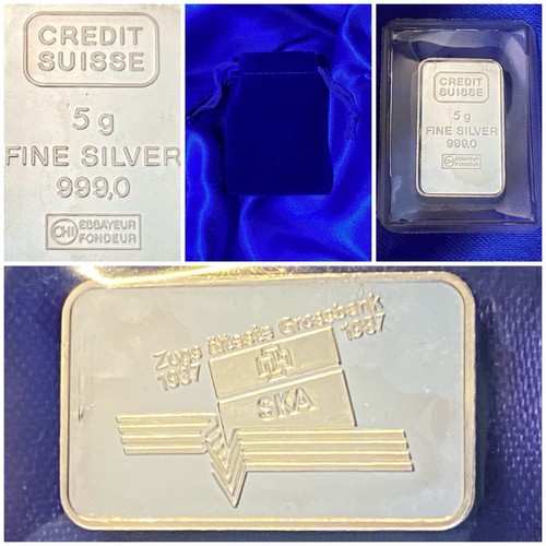 Lingot argent pur - argent, swiss