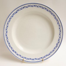 Tournai porcelain - round flat - ring decor - doornik porselein - 19th century