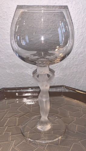 Grand verre vin cariatide - verre,