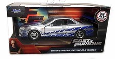 Nissan GT-R34 Brian's Fast & Furious 1/32 JADA 97184 Neuf boite d'origine