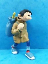 Gaston Lagaffe - Plastoy PVC Figure - Gaston with Brown Caban and Baluchon