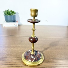 Bougeoir ancien laiton et