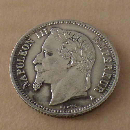 Pièce franc 1869 a - de, 1