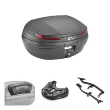 Kit De Topcase GIVI V45 ARENA Noire Rouge Pour Suzuki 400 AN Burgman 2017-2025