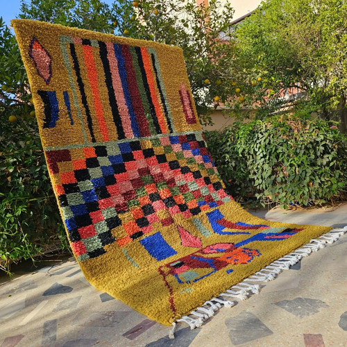 Tapis moquette fait main - , en