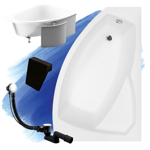 Baignoire bain angle 170x110 - d'angle,