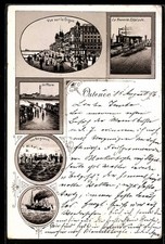Lithographie Ostende, Vue sur