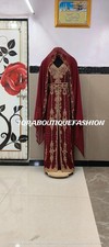 Maroon Heavy Embroidered