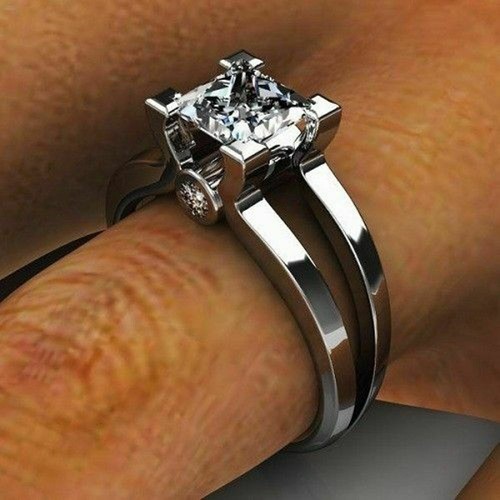 Bague fiançailles diamant - de,