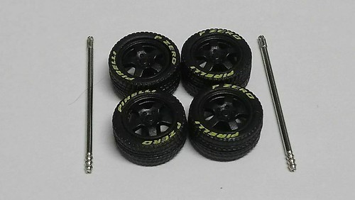 Set jantes branches noires - 5,