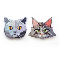 Brooch Backpack Bag Pin Embroidery Cartoon Lifelike Maine Coon Shorthair Cat