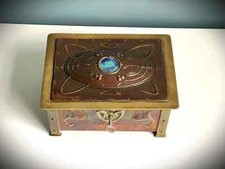 Antique Art Nouveau - McVitie & Price Arts and Crafts Copper, Ruskin, Copper box