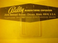 flipper Bally : entrée de