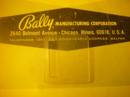 Flipper bally entrée - bally, de