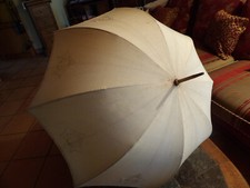 Antique umbrella, old and rare long opera gloves, tréfousse, 1900