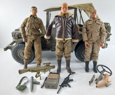 21st Century Toys Ultimate Soldier WWII MB JEEP With 1/6 Military Figures READ!