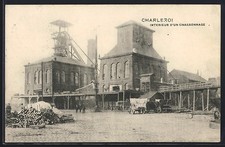 CPA Charleroi, Interieur d´un