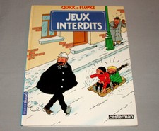 1987 Quick & Flupke Jeux Interdits Casterman French Hardcover Comic Book