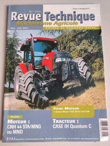 Revue technique tracteur - technique, case