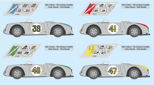 Décal porsche 550 - le, mans