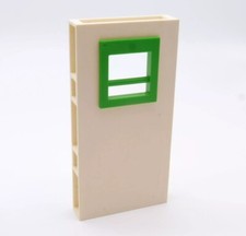 34319 Playmobil cream white wall with bar window 60mm x 120mm system x 51