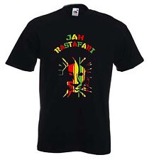 JAH RASTAFARI T-SHIRT - Reggae Lion Of Judah Rasta Marley Rastafarian - S to 3XL