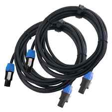 2x Speakon Câble Mâle 4 Pole Neutrik Audio Sono DJ PA Haut-Parleur Enceinte 5m