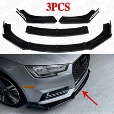 Pour Audi A4 S4 RS4 B7 04-08 Avant Wagon Spoiler Avant Lèvre Tasse Noir Brillant