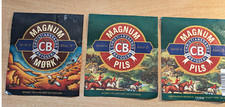 Norvege Étiquette de biere x  3 Norvege, CB Magnum