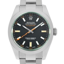 ROLEX Milgauss green glass